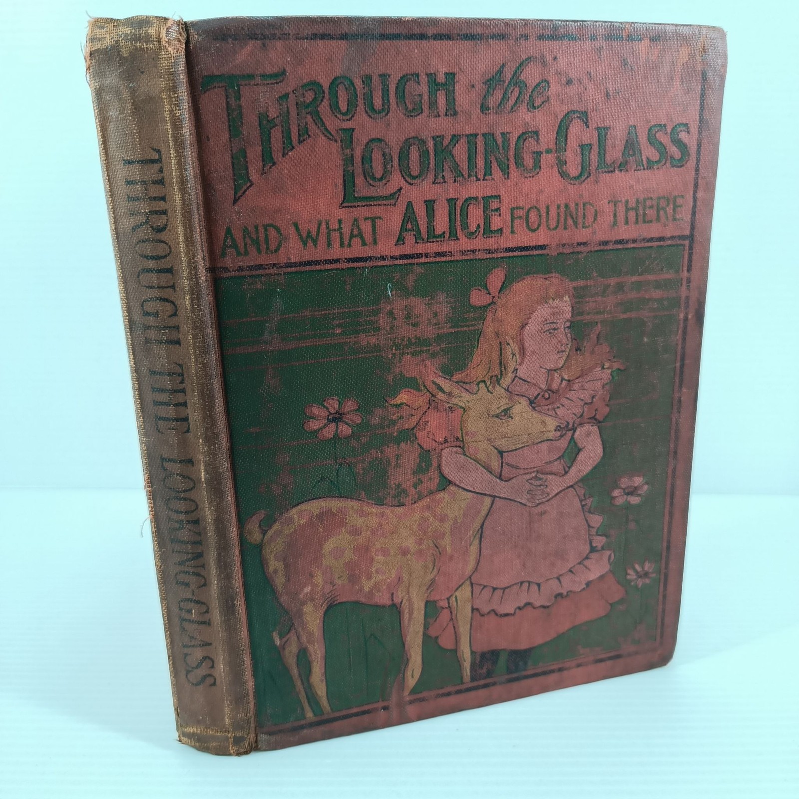 Lewis Carroll Through The Looking-Glass c1899 Inscribed Illustrated Plates Book