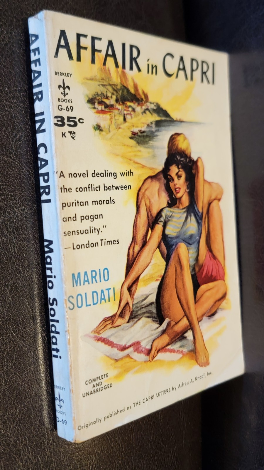 Affair in Capri Mario Soldati Berkley G-69 Vintage Sleaze Charles Copeland GGA