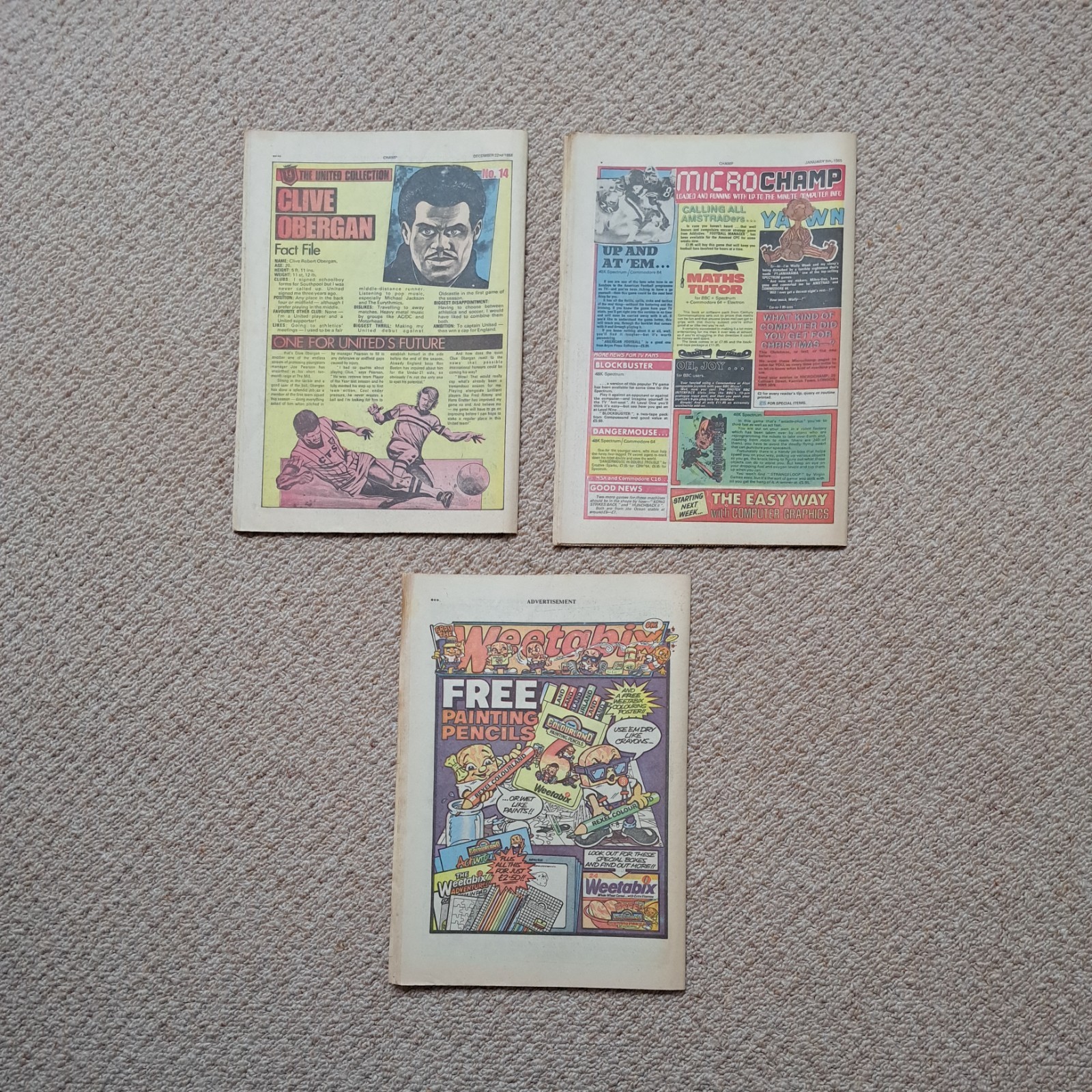 Champ 1984 Comics ( 44,46 ,47)