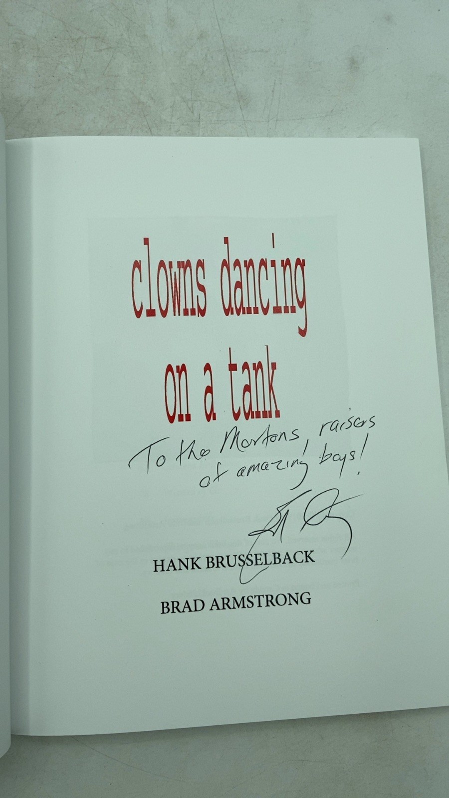 clowns dancing on a tank Hank Brusselback and Brad Armstrong 2019