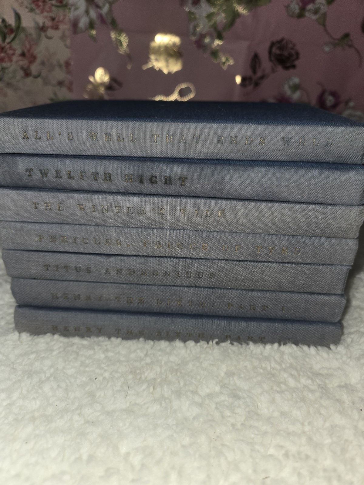 The Yale Shakespeare 40 Volume Set Hardcover Vintage Books Blue 1960’s