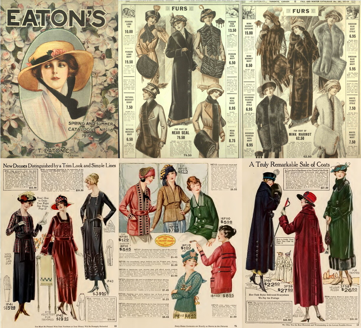 80 Rare Old Department Stores Catalogs Fashion Styles Designs on DVD