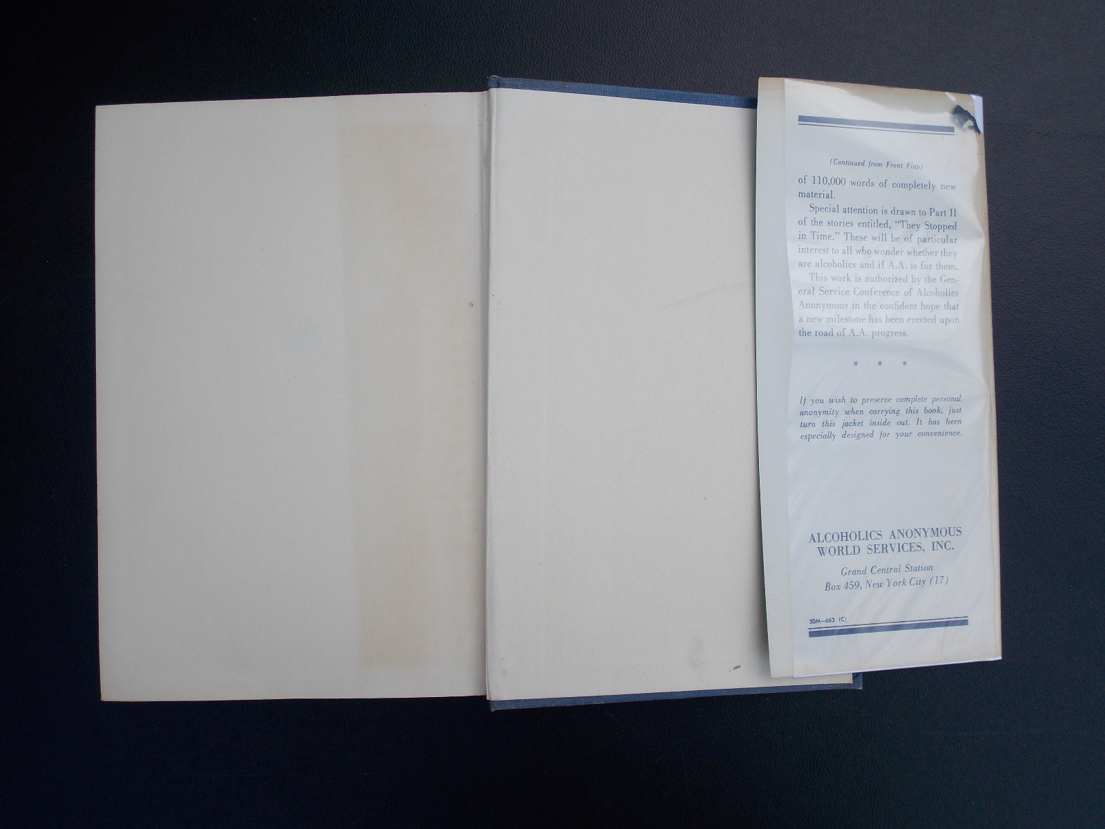 Alcoholics Anonymous 2nd Edition, 6th Printing 1963