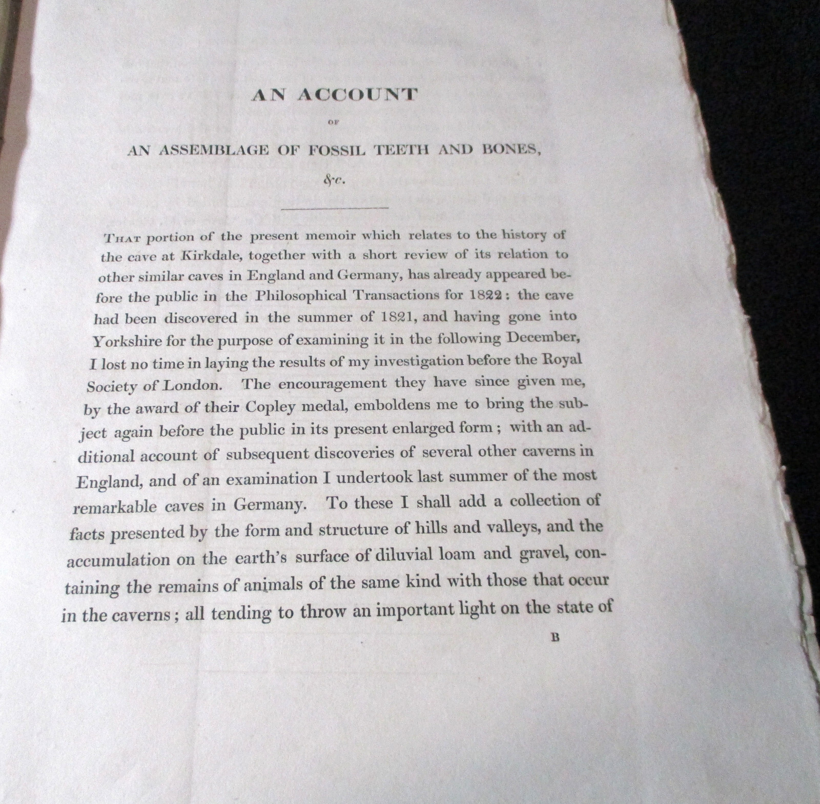 1823 Rare RELIQUIAE DILUVIAN AE OBSERVATIONS ORGANIC REMAINS GEOLOGICAL Buckland