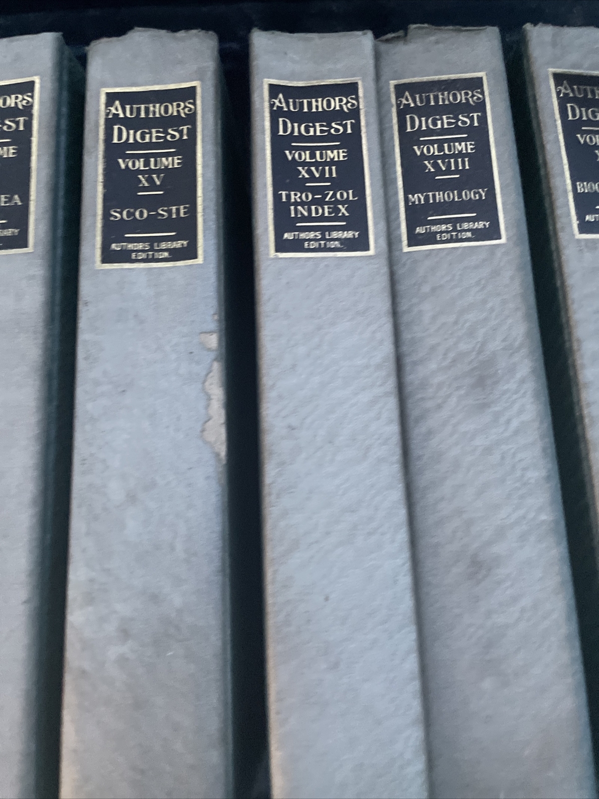 Authors Digest 1908 Hardcover Set Missing Volumes X & XIV From Authors Press