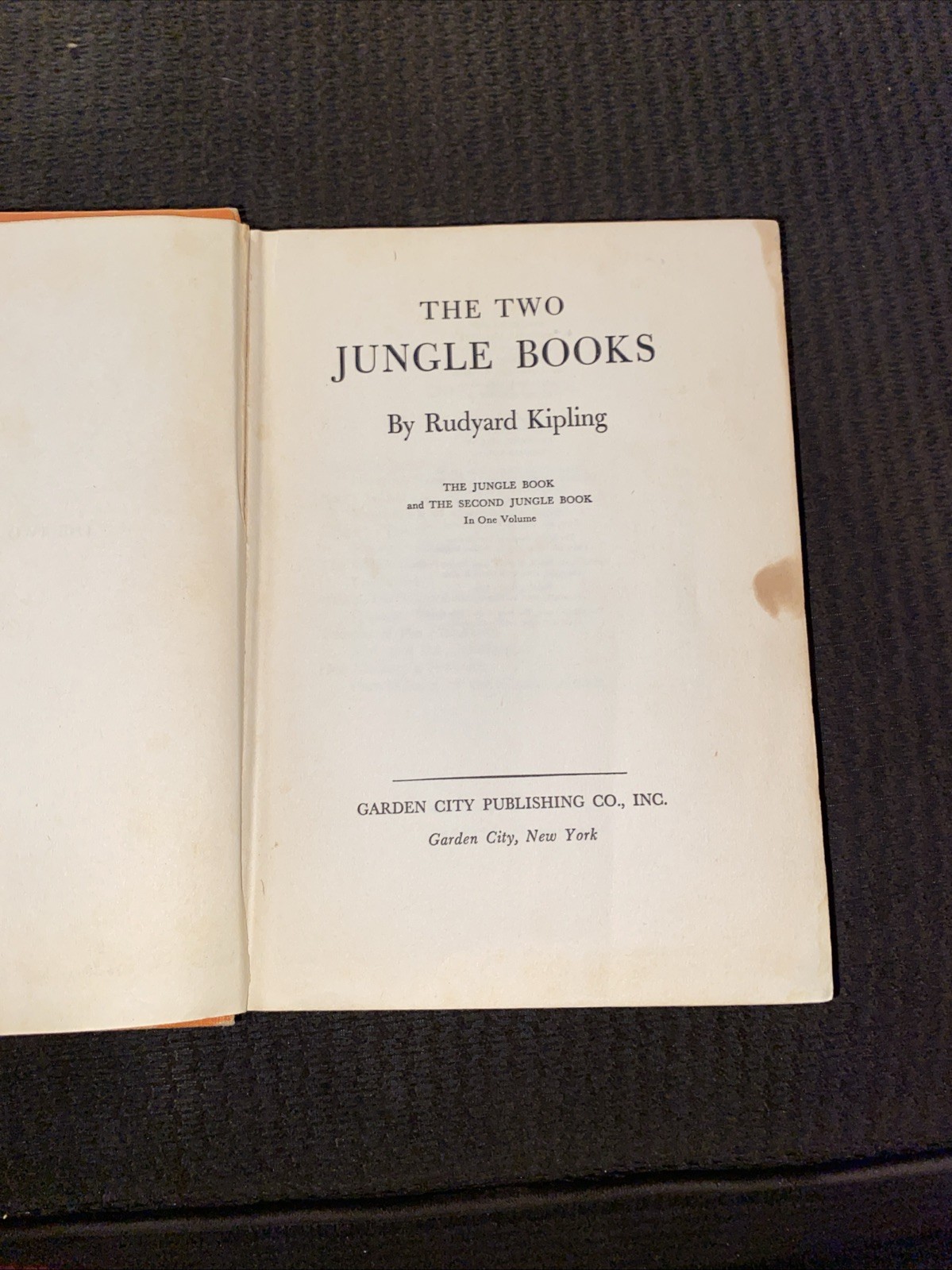 Vintage Kipling The Two Jungle Books Rare Omnibus 1895 HC