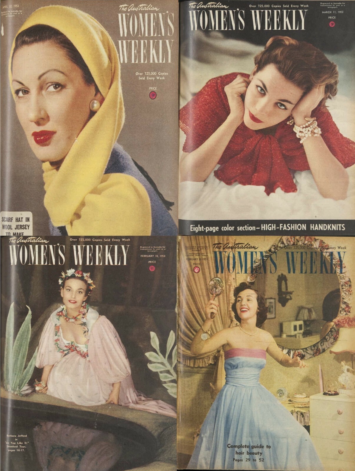 The Australian Women’s Weekly Magazine Vol.7 (1951-1953) – 157 Old Issues on DVD