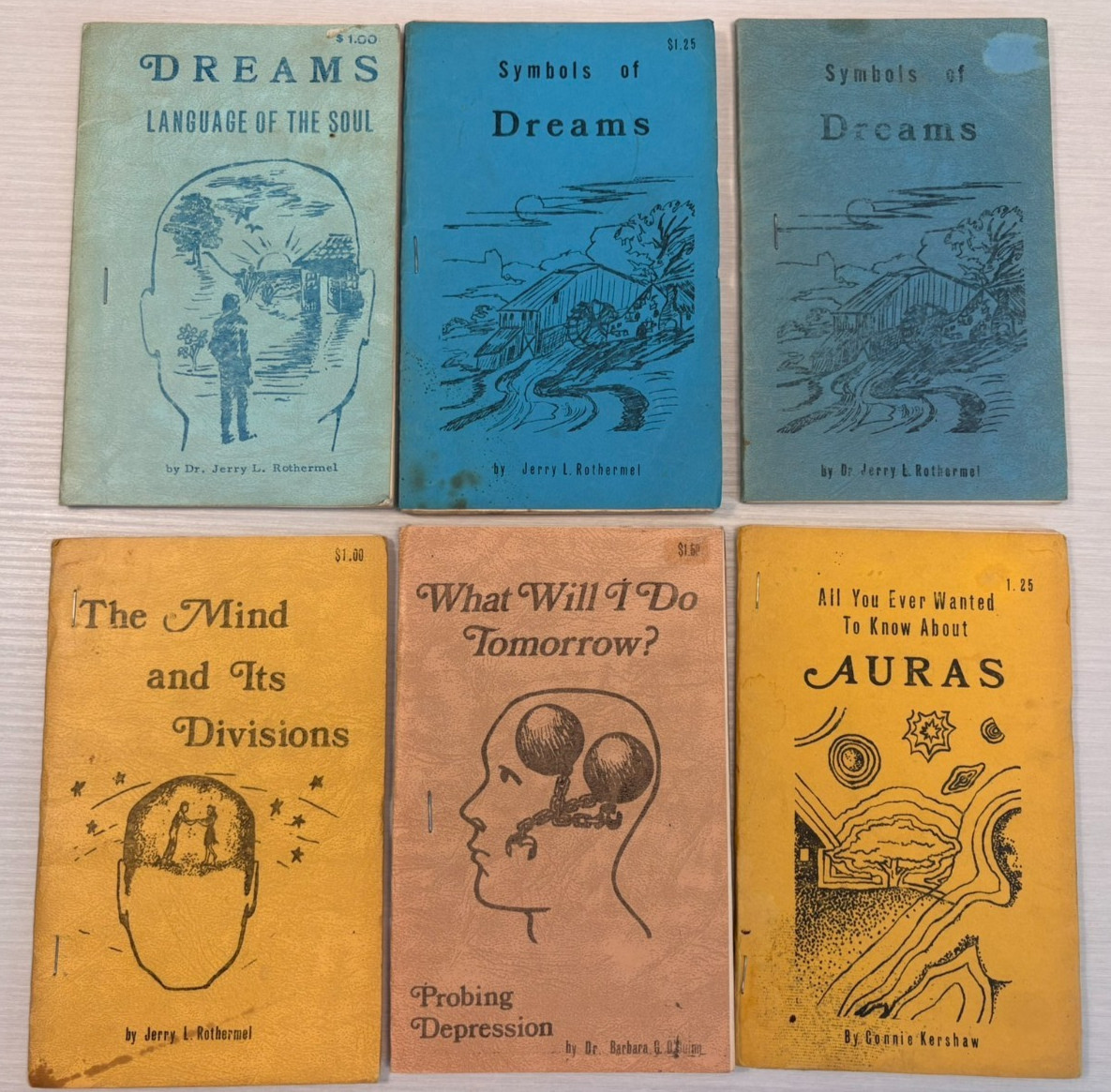 School of Metaphysics 6 Booklet Lot 1970s Dreams Auras Occult New Thought RARE