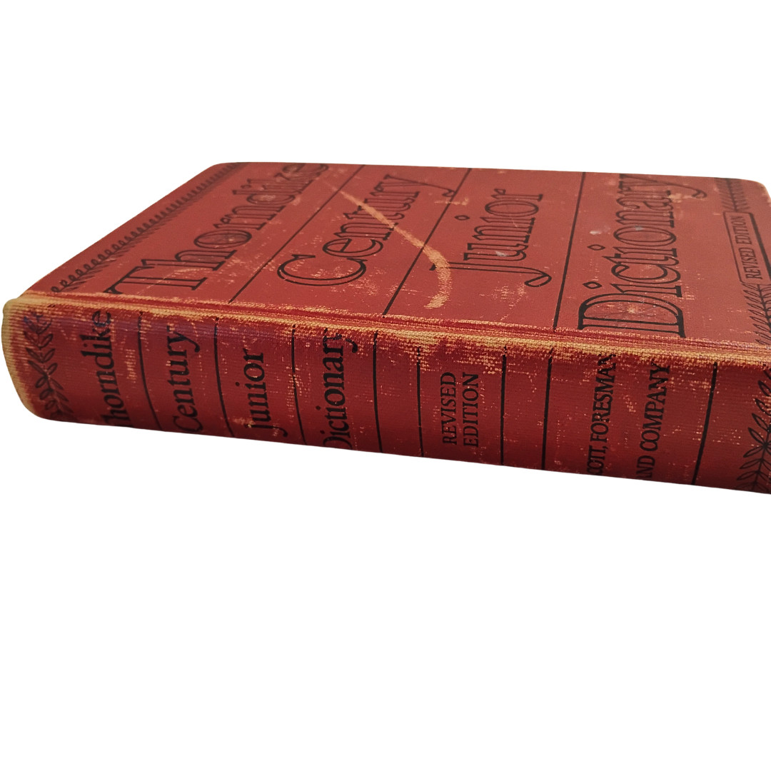 Rare Error – Mis-bound | 1942 Thorndike Century Junior Dictionary | Upside Down