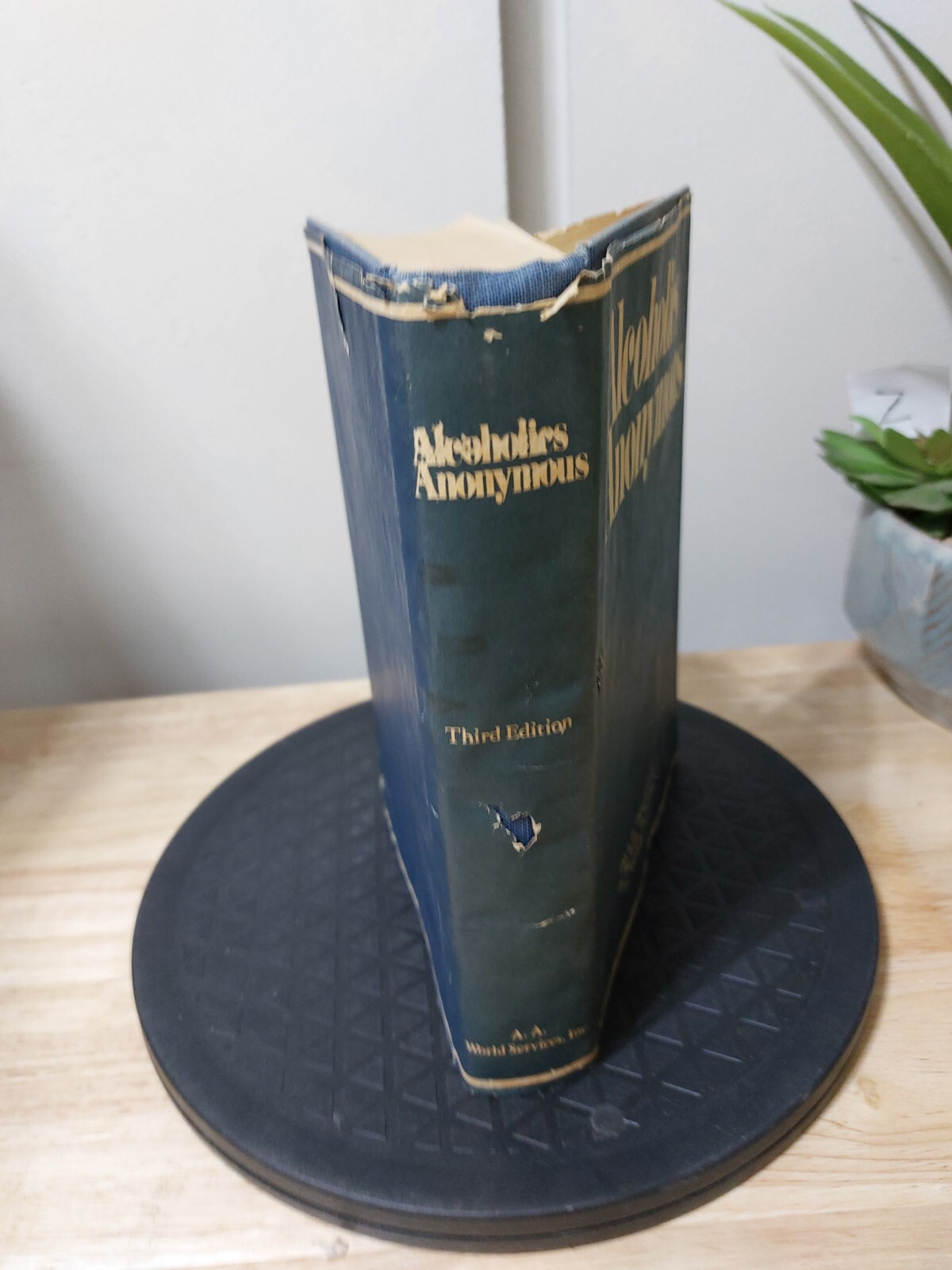 ALCOHOLICS ANONYMOUS 3rd Edition 24th Print 1986 Hardcover Dust Jacket