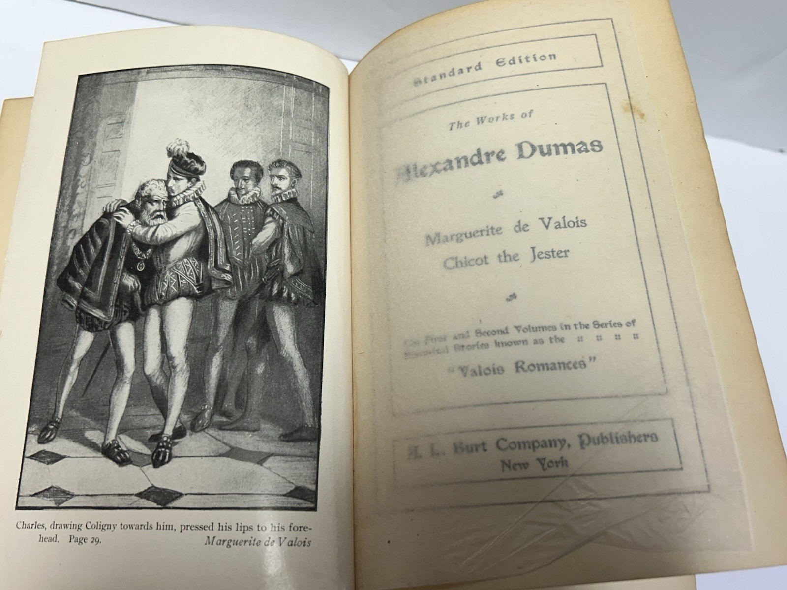 Antique The Works Of Alexandre Dumas A.L. Burt Company Standard Edition 4 Volume
