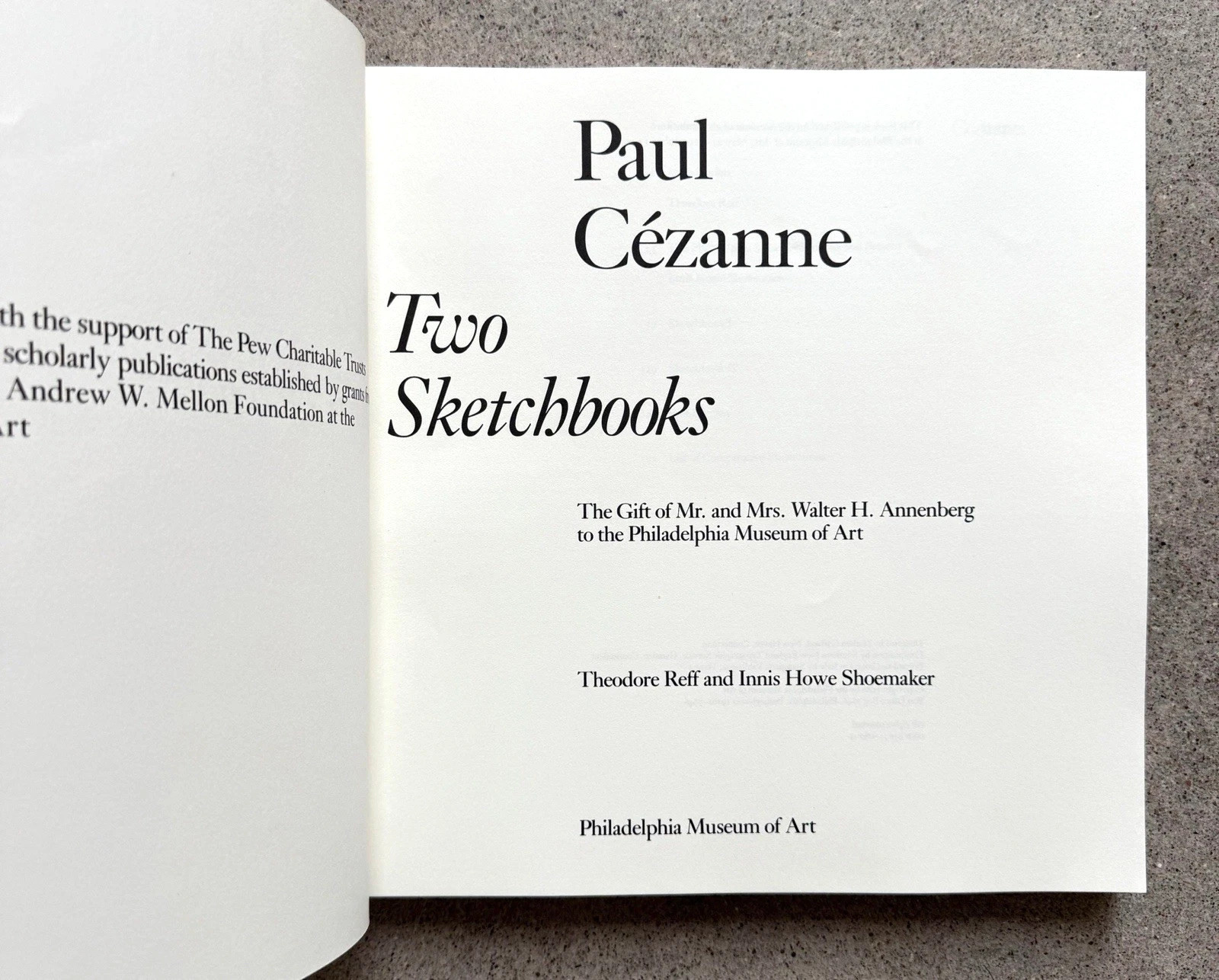 Paul Cezanne Two Sketchbooks 1989 Philadelphia Museum Tarn Ex Libris