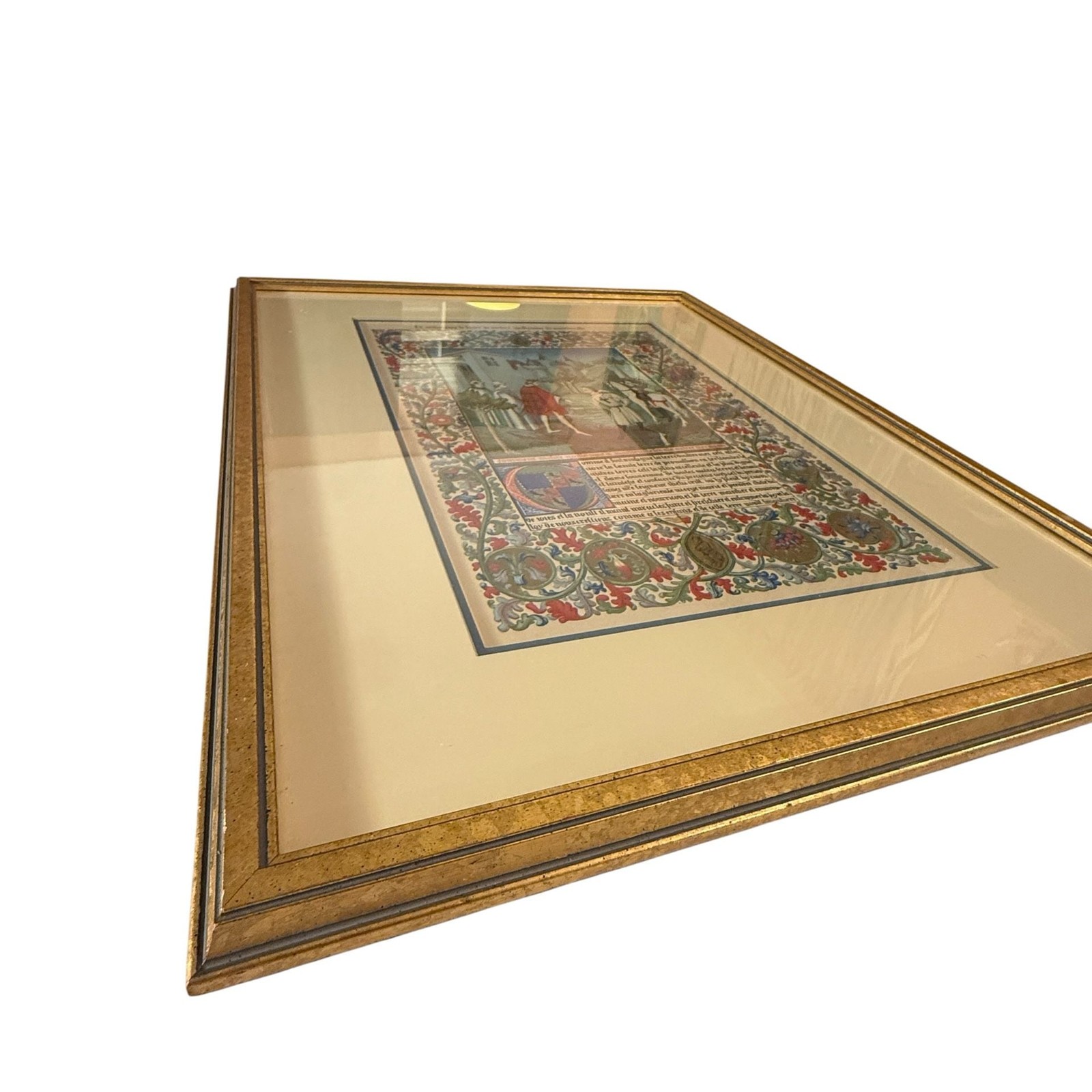 Facsimile Art Print of Les Merveilles du Monde (Book of Wonders) Illuminated Man