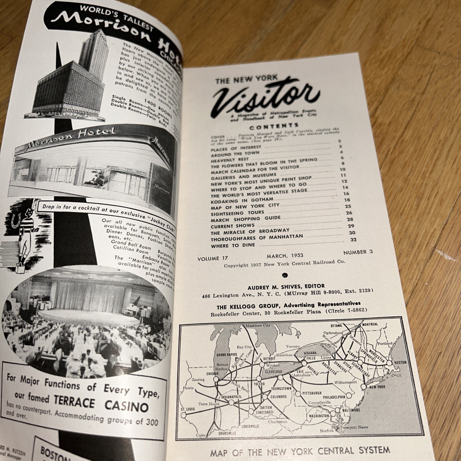 March 1953 THE NEW YORK VISITOR NY Guide Book NEW YORK CENTRAL SYSTEM Railroad