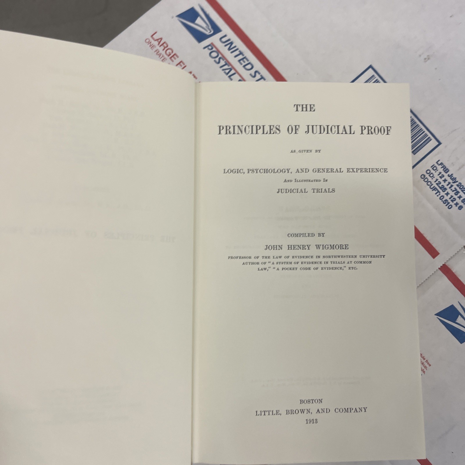Leather The Principles Of Judicial Proof John Wigmore Legal Classics Library
