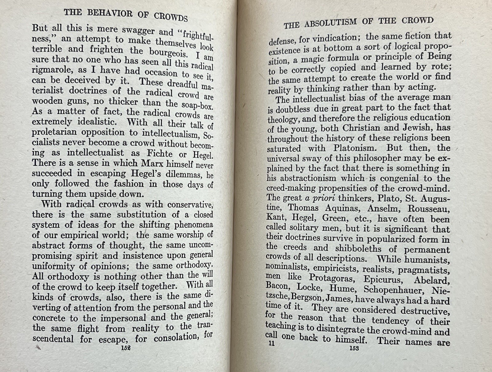 1920 The Behavior of Crowds 1st Ed. ~ Wall Street Stock Market ~ Mob Psychology