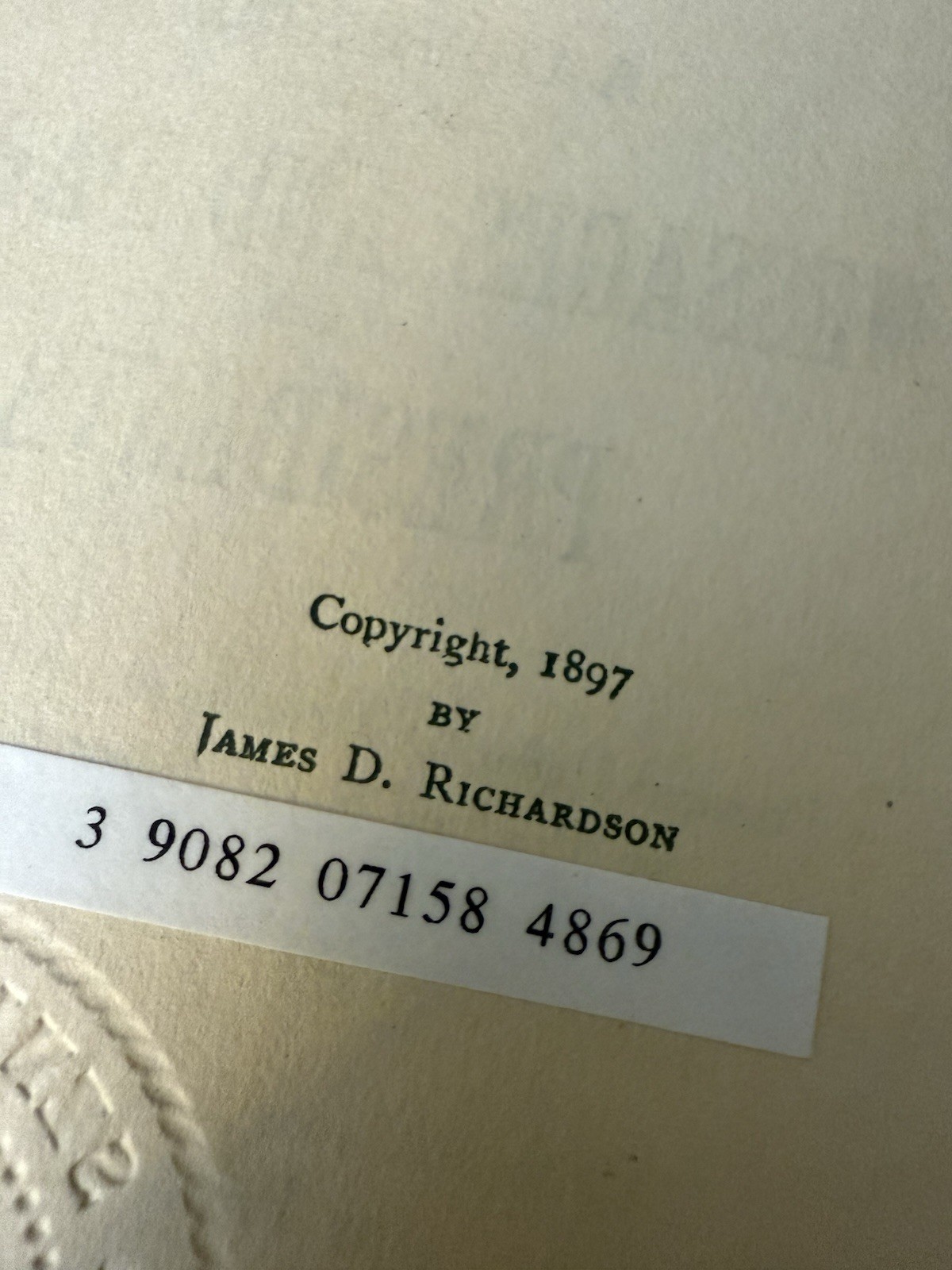 Messages and Papers of the Presidents Vol. 1-20 Complete Set – 1897