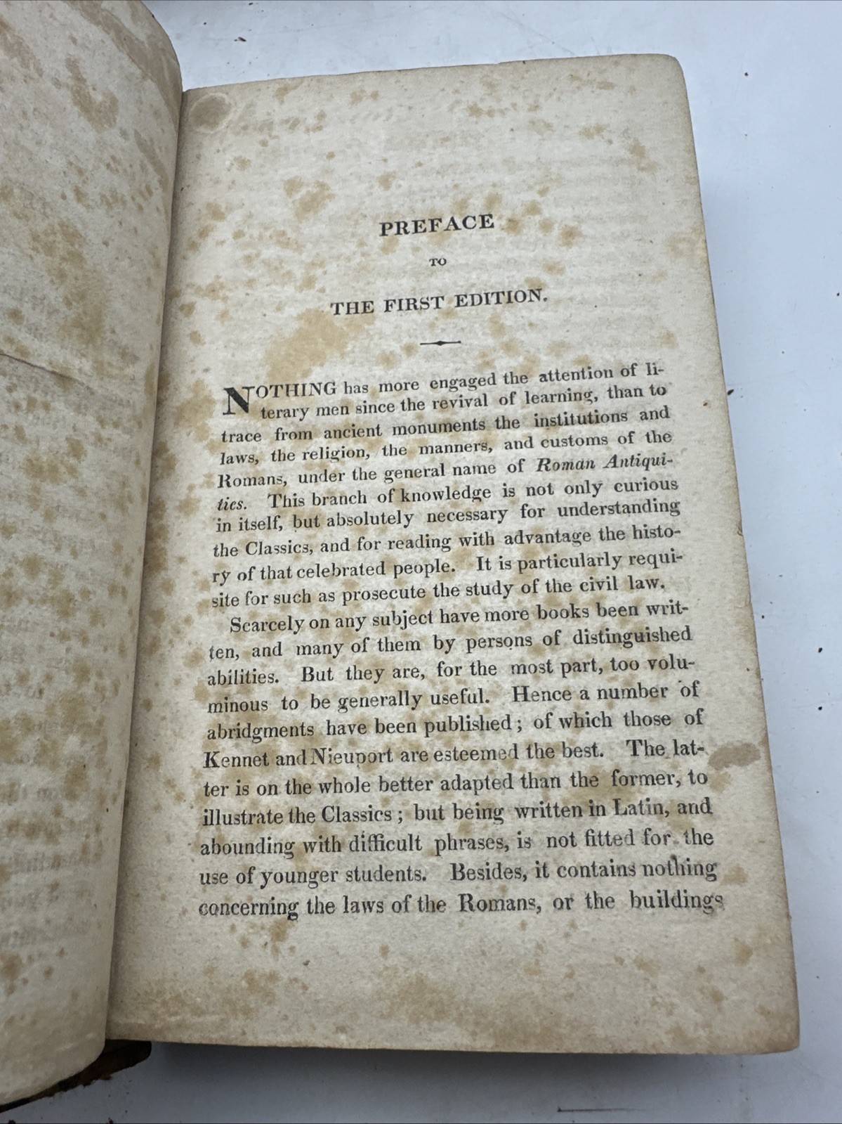 Roman Antiquities Manners & Customs of Ancient Rome 1814 Classical History (18-1