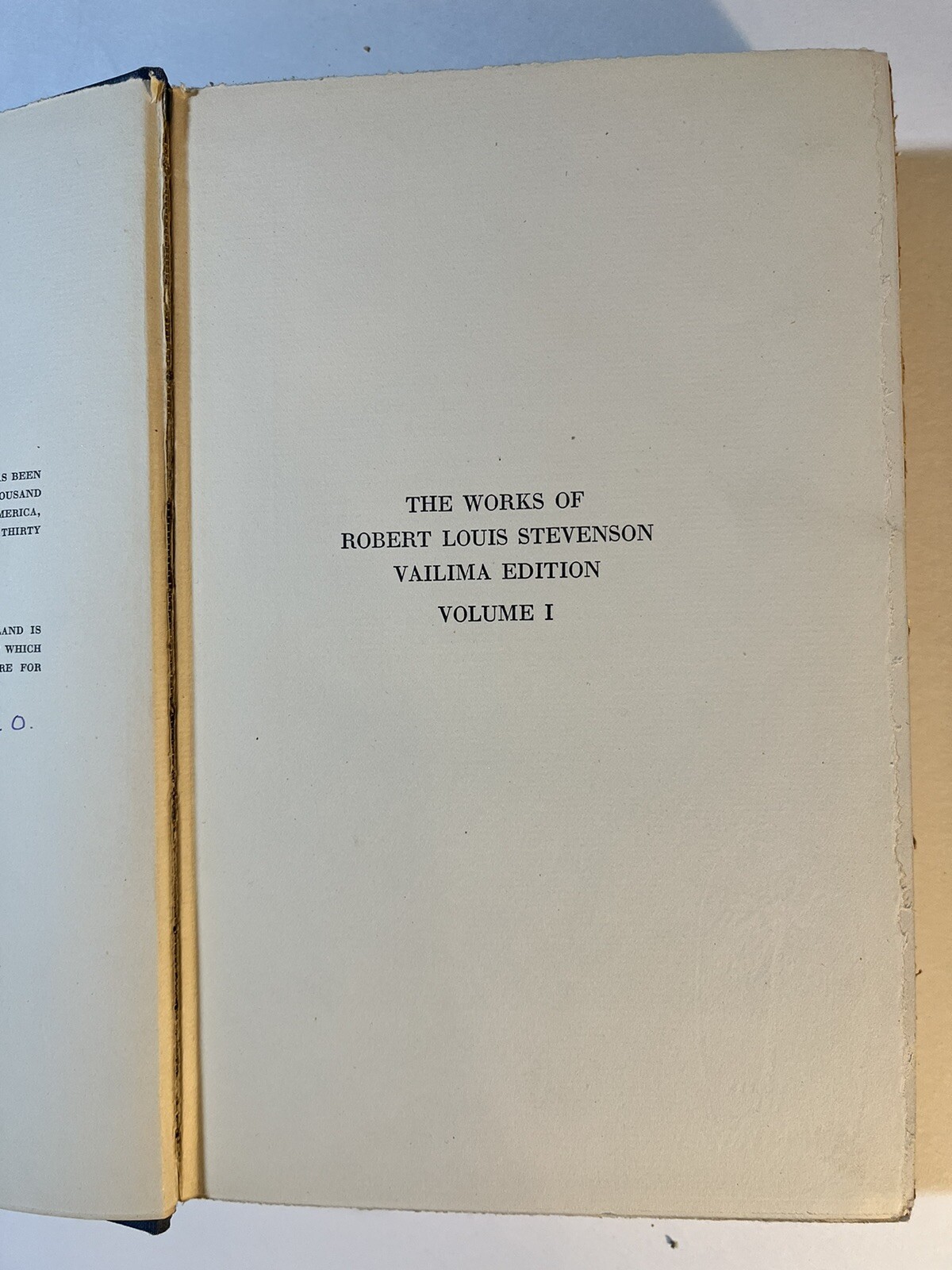The Works of Robert Louis Stevenson, 6 Volumes, 1921-1923, Hardcover, Vintage