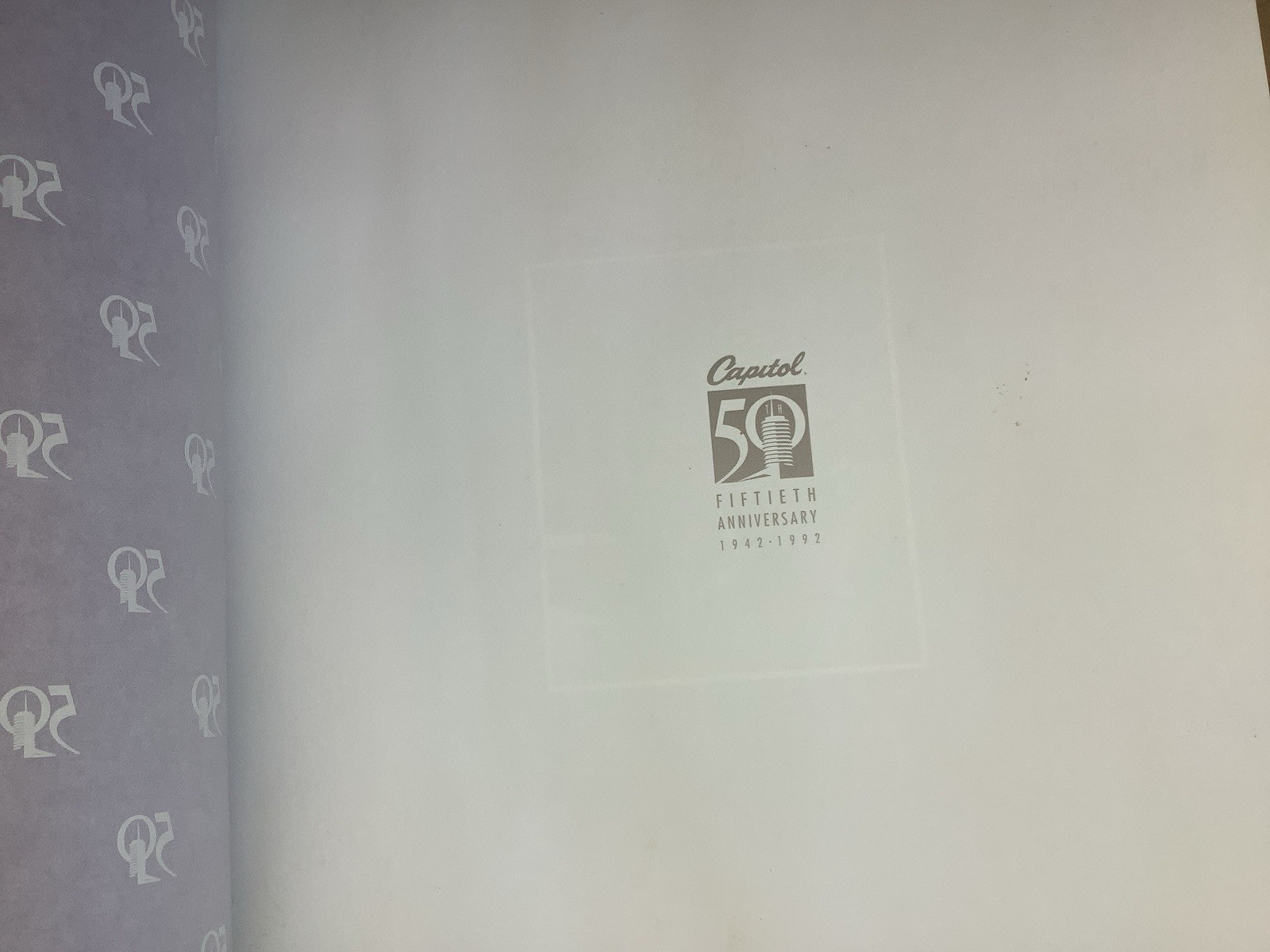 Capitol Records (1942 – 1992) 50th Anniversary Book /Music History Limited Promo