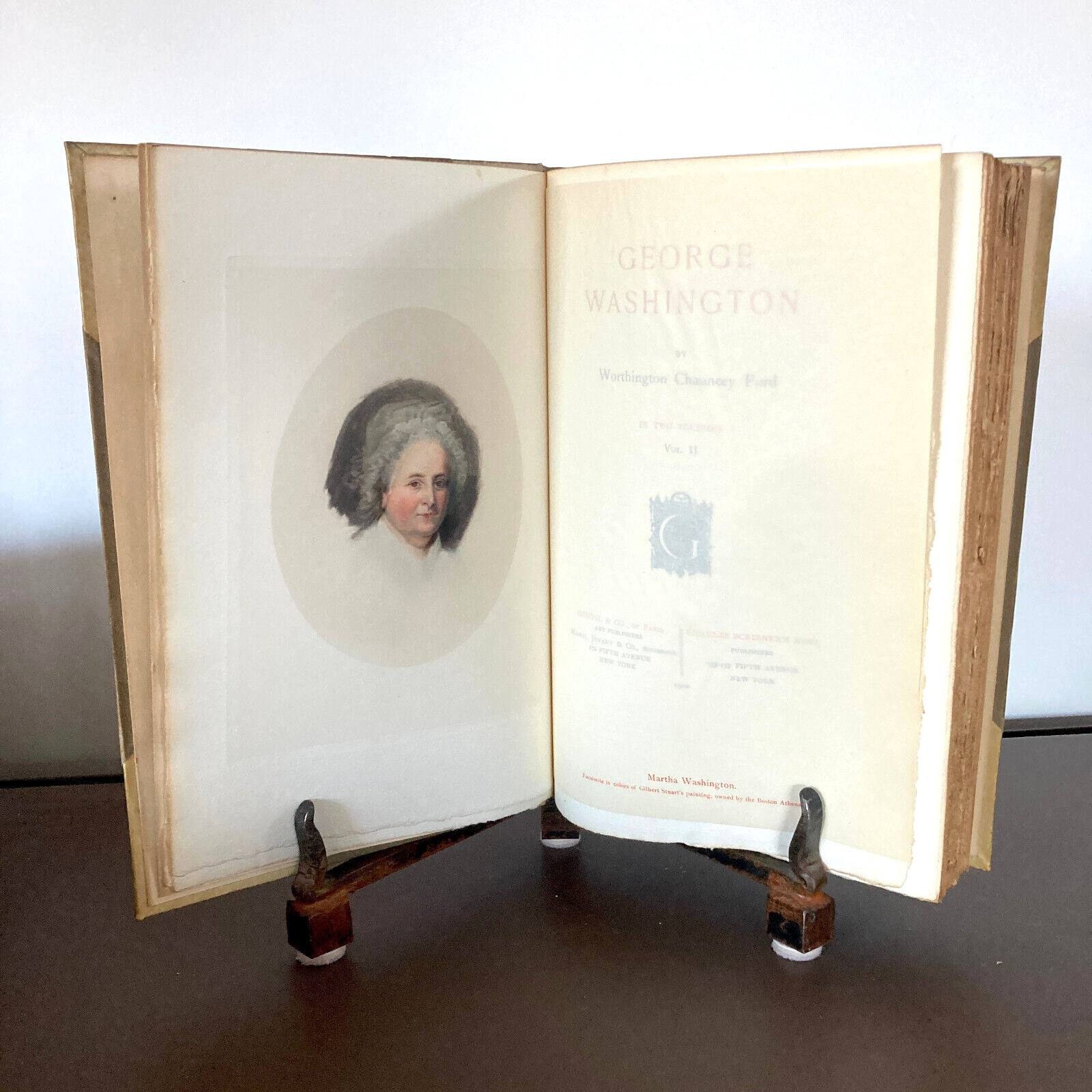 Vellum Ltd Ed 47/50-GEORGE WASHINGTON in Two Vols; Worthington Chauncy Ford–1900