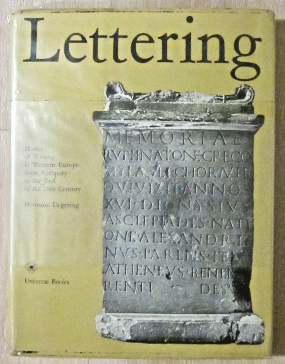 Lettering: Herman Degering/ Modes Of Writing In Western Europe 1965, Good/VG DJ