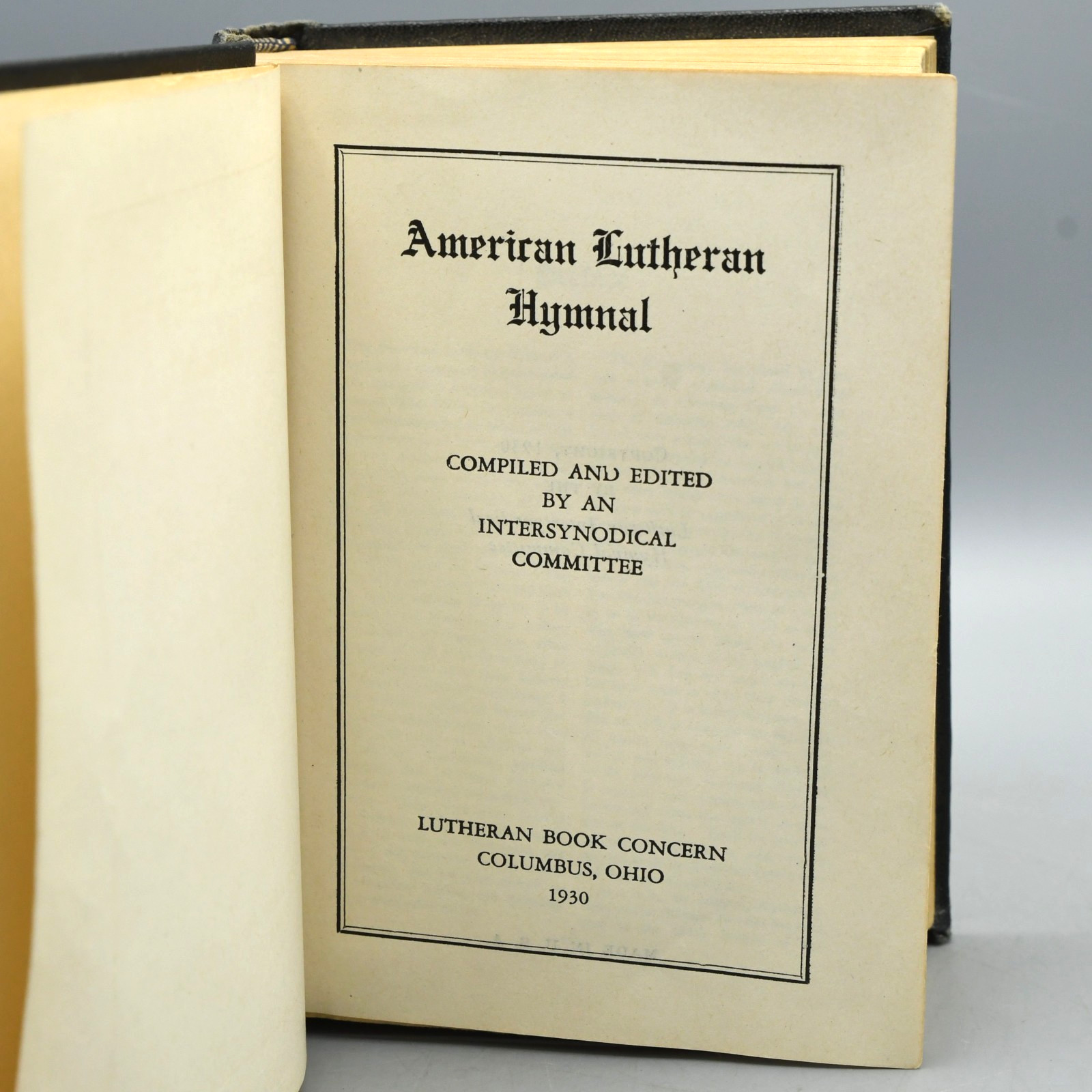 American Lutheran Hymnal 1930 Songs Scripture Lessons Worship Service Hardcover