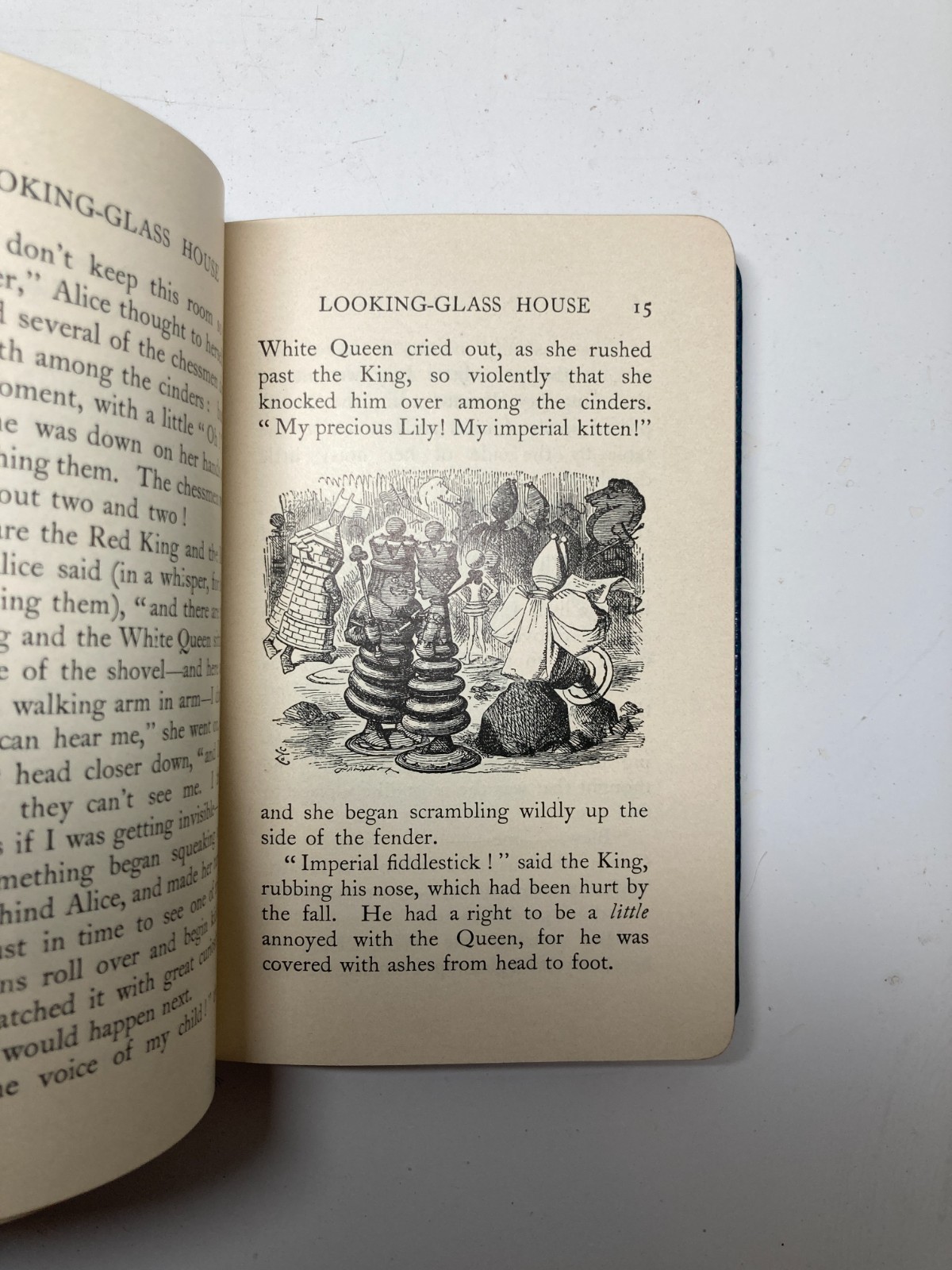 1935 Lewis Carroll LOOKING-GLASS Miniature Full Morocco Leather Tenniel