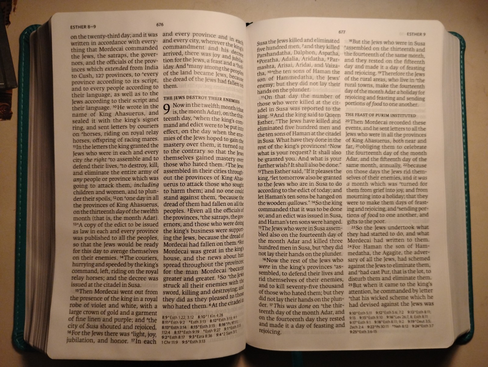 NASB 2020 Large Print Personal Size Reference Bible LeatherTouch Gilt Edges