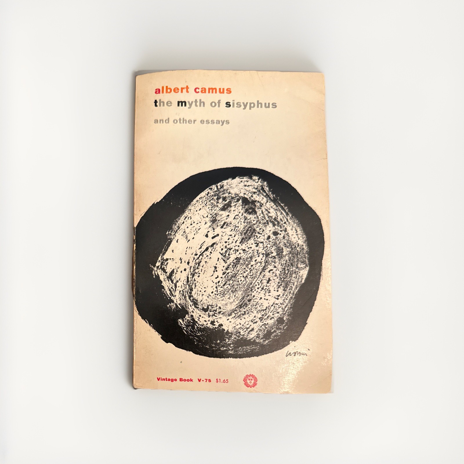 Albert Camus the Myth of Sisyphus, Vintage 1955 Paperback V-75