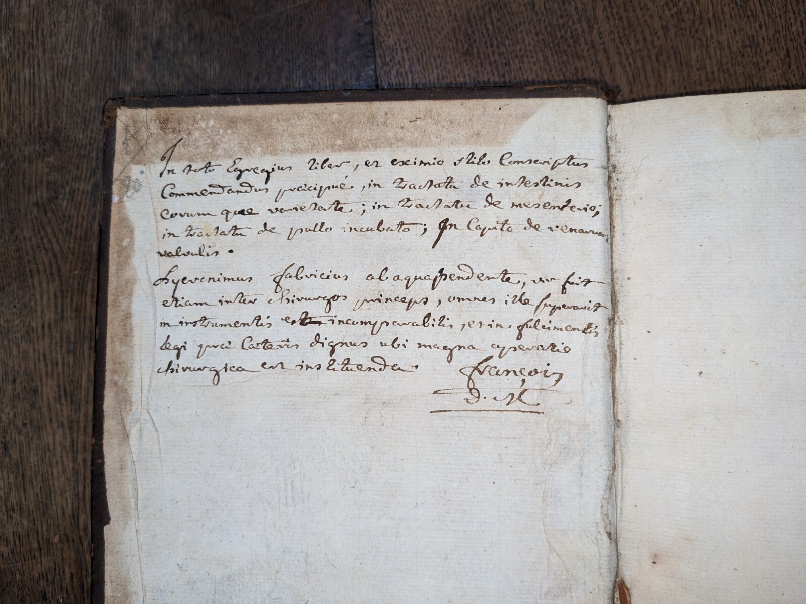old book-D. Hieronymi Fabricii ab aquapendente …. Médicina practica-1634