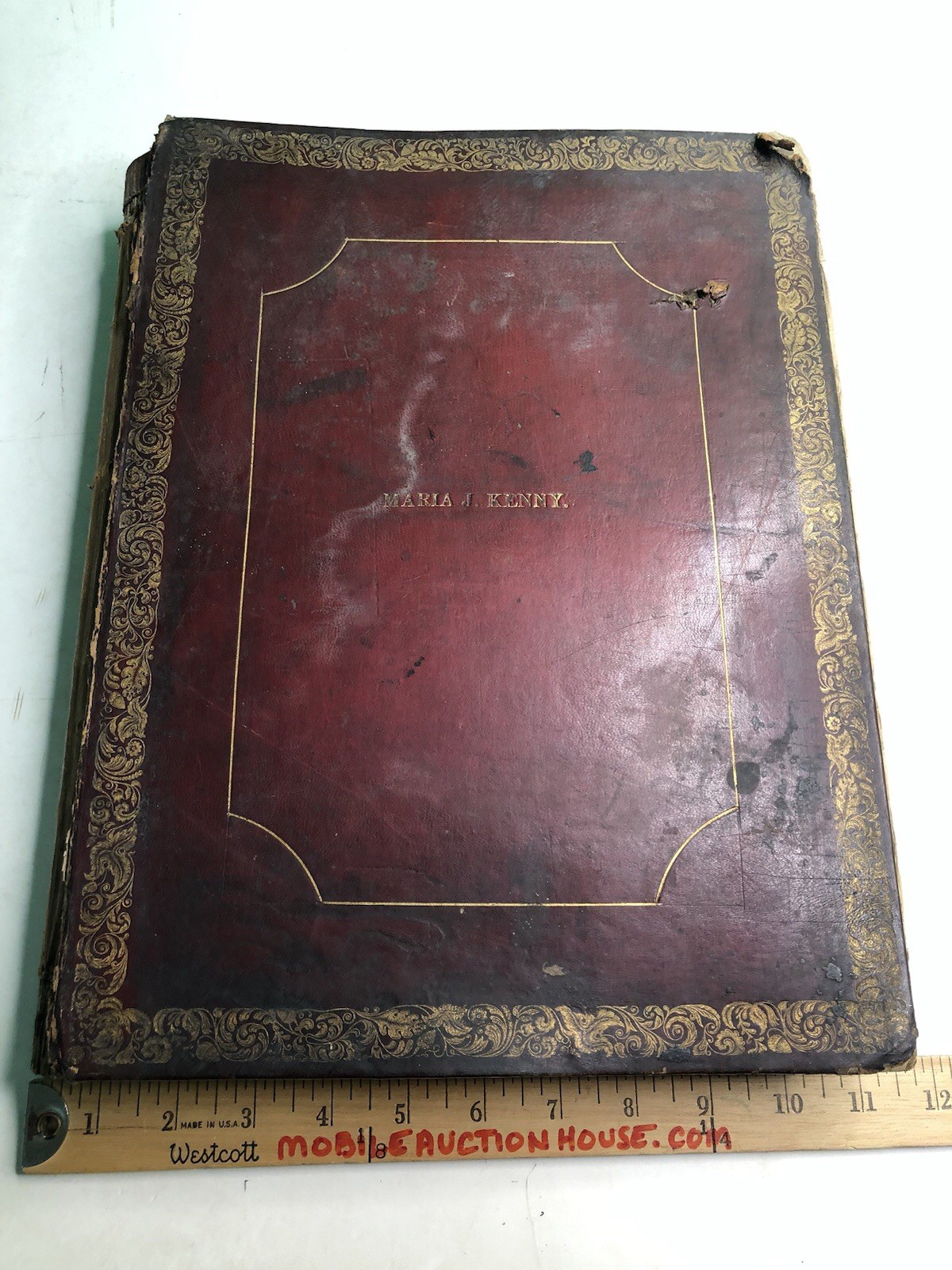 RARE Antique Bound Book of Various Sheet Music Circa Mid 1800’s Custom