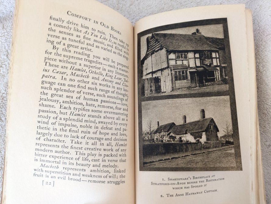 COMFORT FOUND IN GOOD OLD BOOKS By George Hamlin Fitch HB 3rd Printing 1913