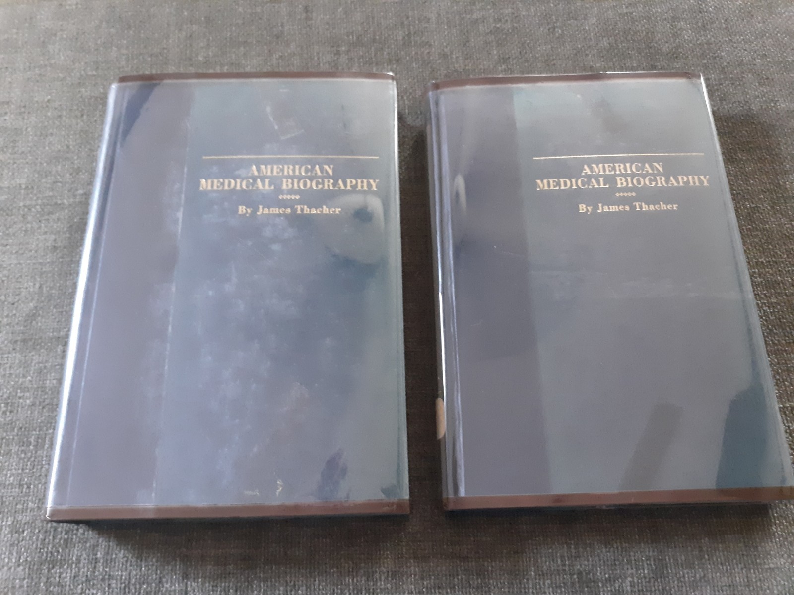 American Medical Biography, James Thacher, 1967 HC 2 Vol. Reprint X-lib.