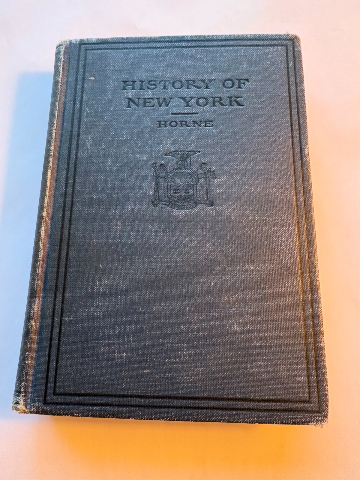 New York , History of, by Charles F. Horne 1st Ed. incl NY 1916 Map HC Rare VG+