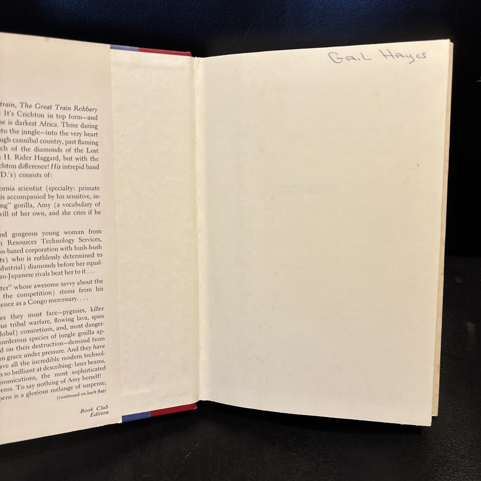 Congo – Michael Crichton (1980 HC Book w/DJ) BCE – Alfred A. Knopf First