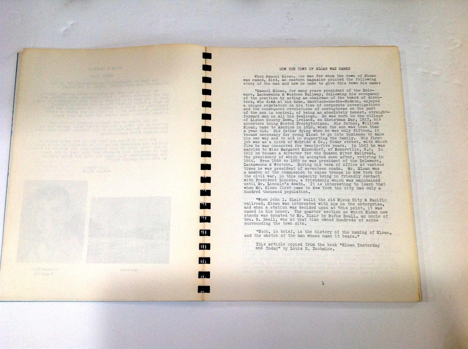 The Sloan Centennial 1870-1970 – Iowa History
