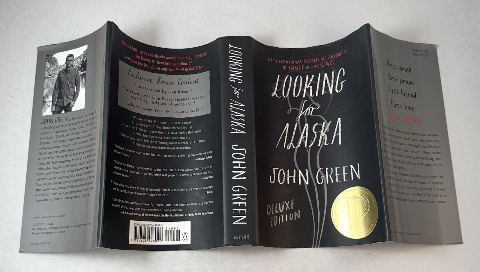 Looking For Alaska-John Green-SIGNED-RARE Deluxe Edition-Org DJ-1st Edition/6th