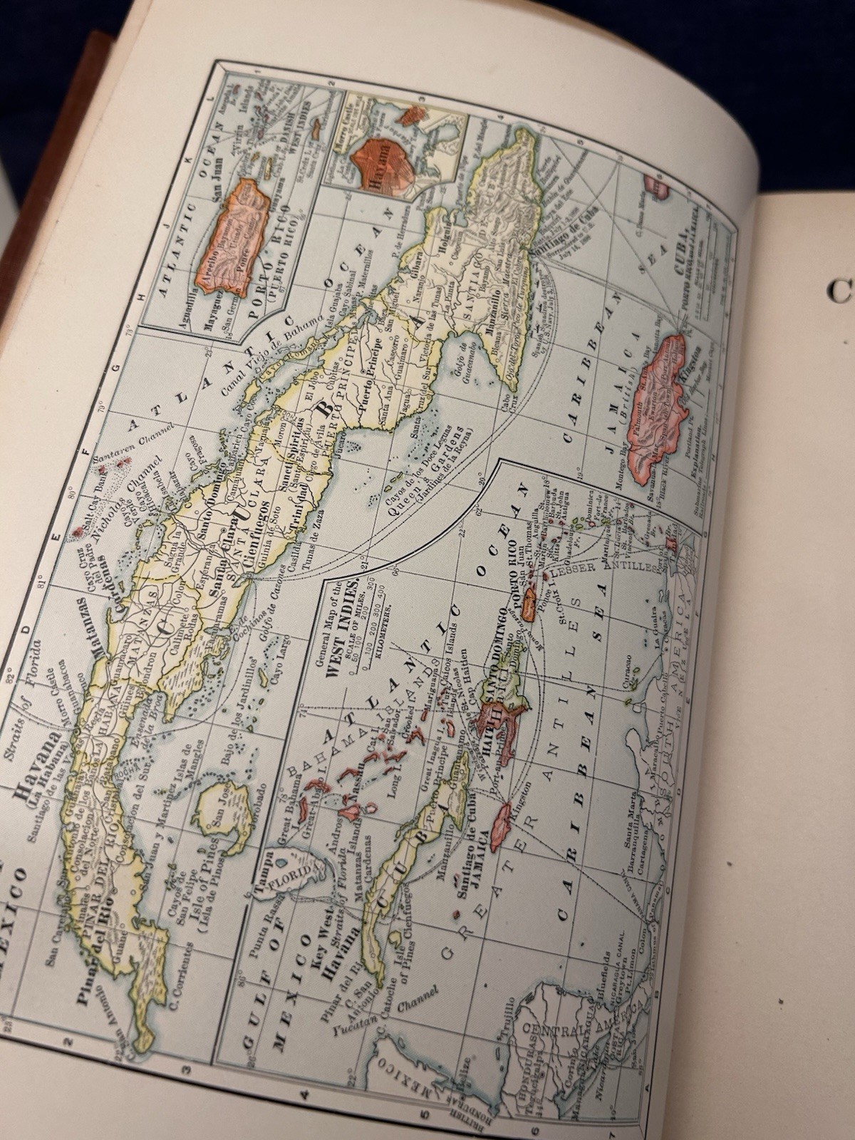 1909 Cuba & Porto Rico Other Island West Indies Robert Hill Caribbean Puerto HC