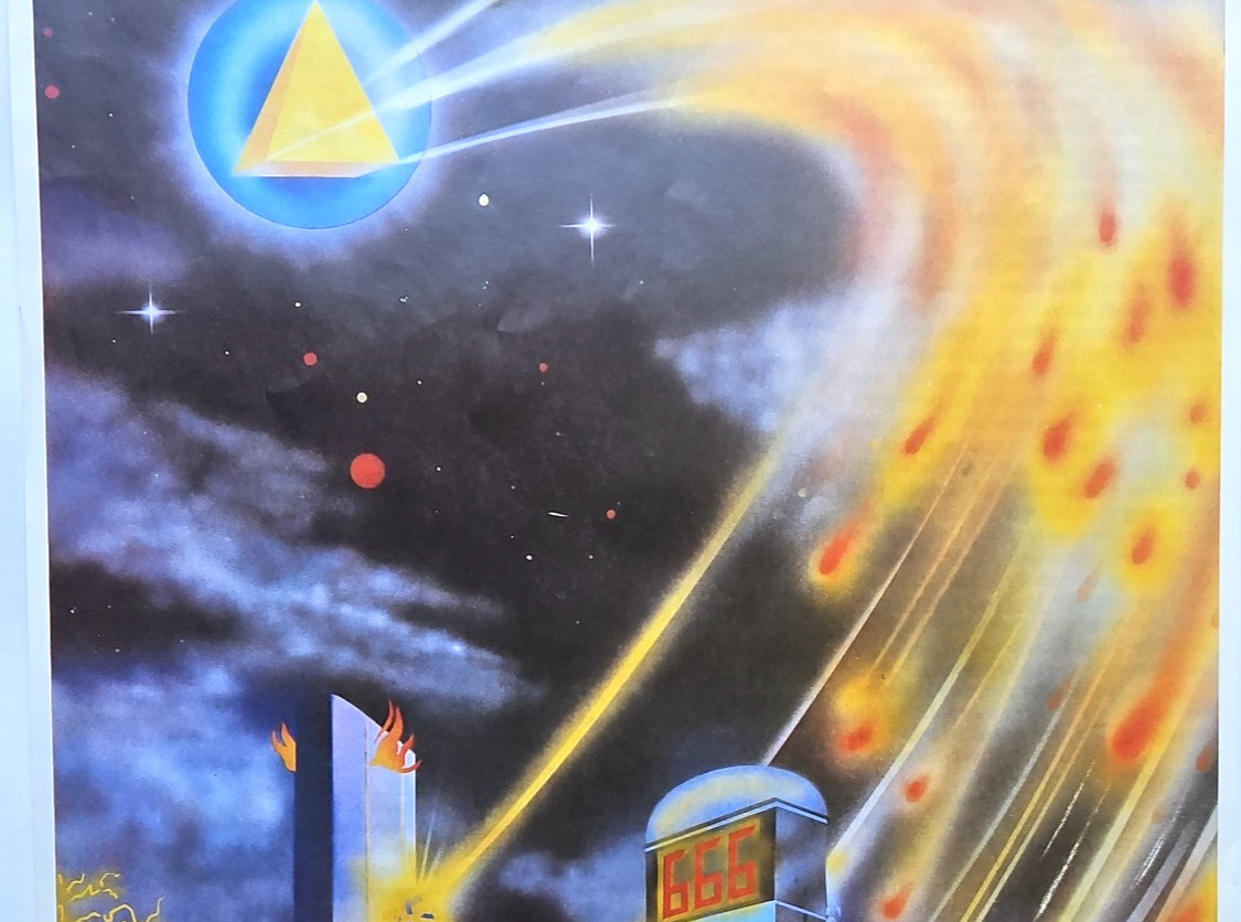 Moses David Children of God/ Family of Love When The Towers Fall! Poster 1985 EX