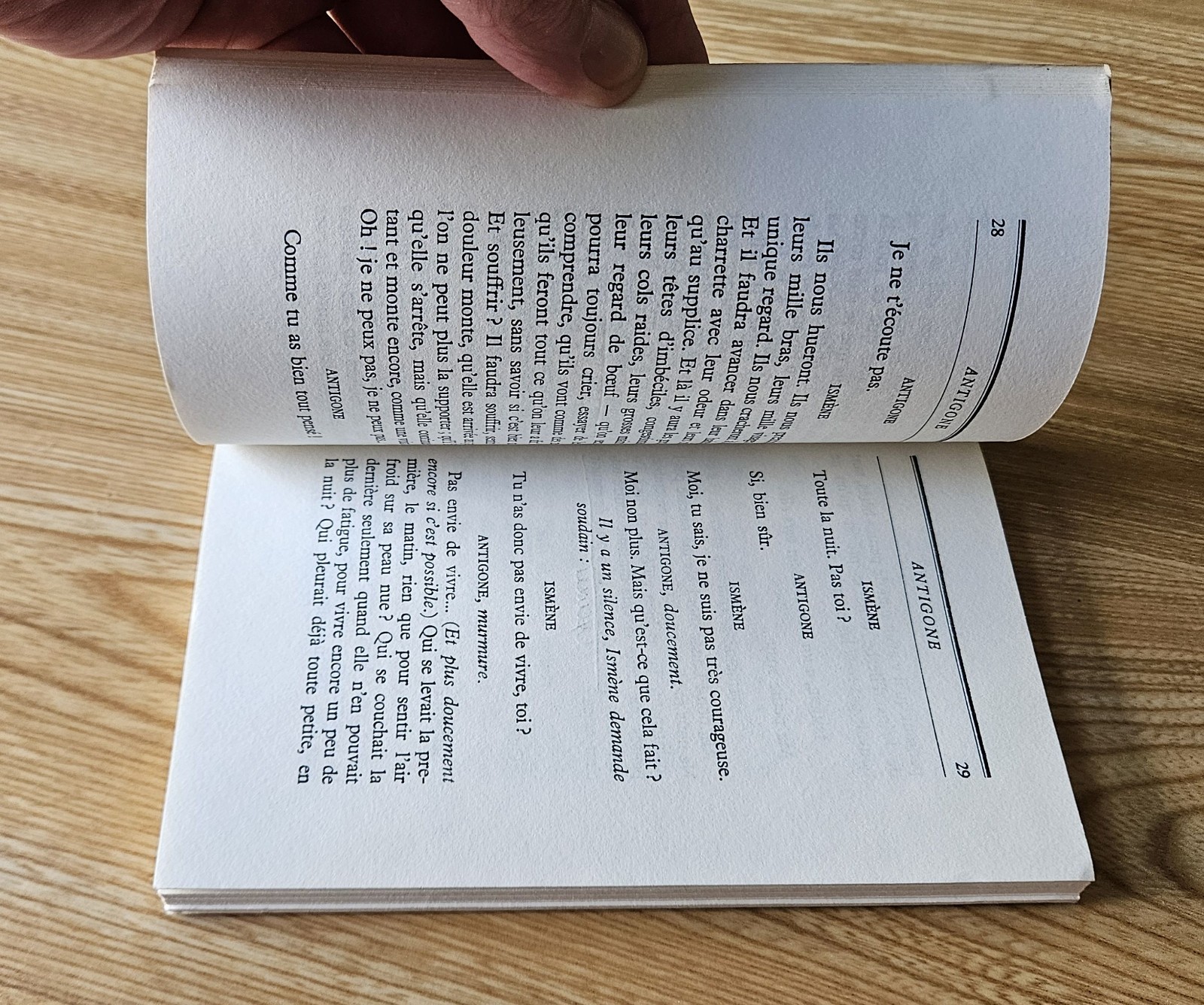 Antigone Jean Anouih 1947 La Table Ronde Paperback, Rare French Vintage PB