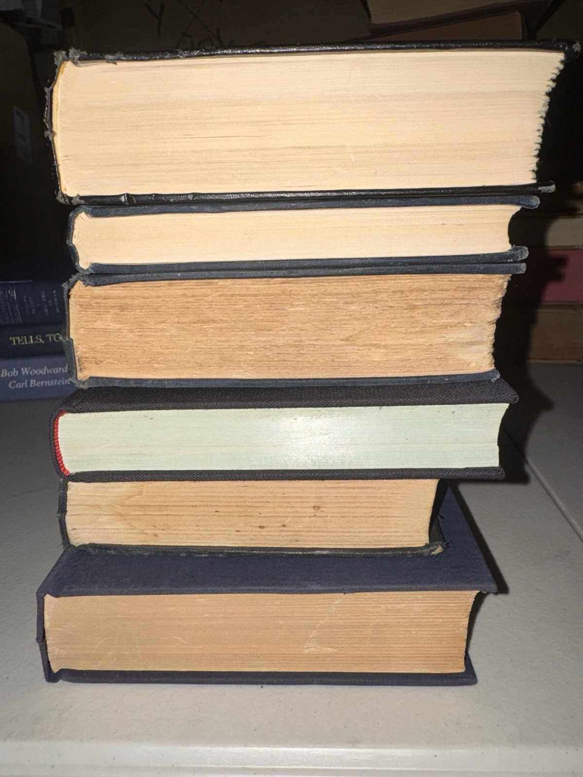 Lot of Dark Vintage Old Rare Antique Hardcover Books – Random