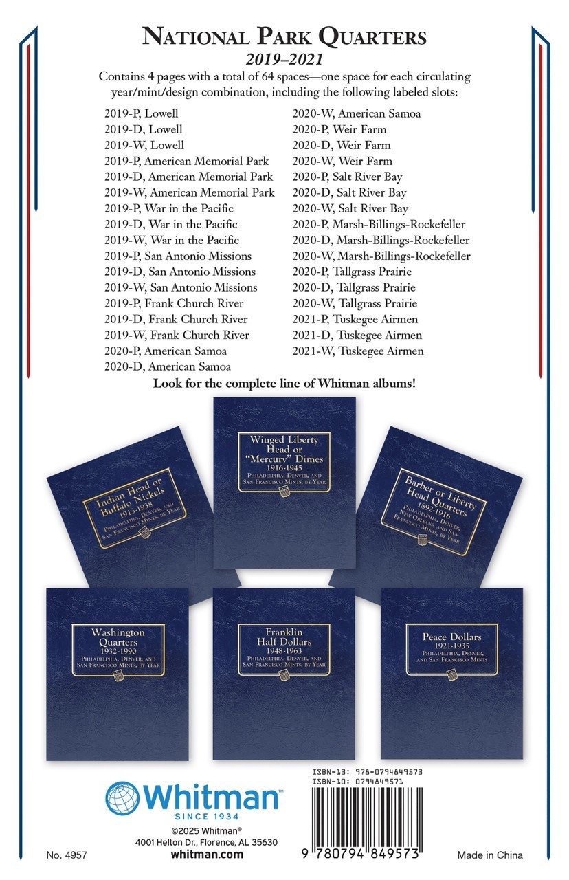 Whitman Album 5150 American Women Quarters 2022-2025 Date Set Coins Safe Storage