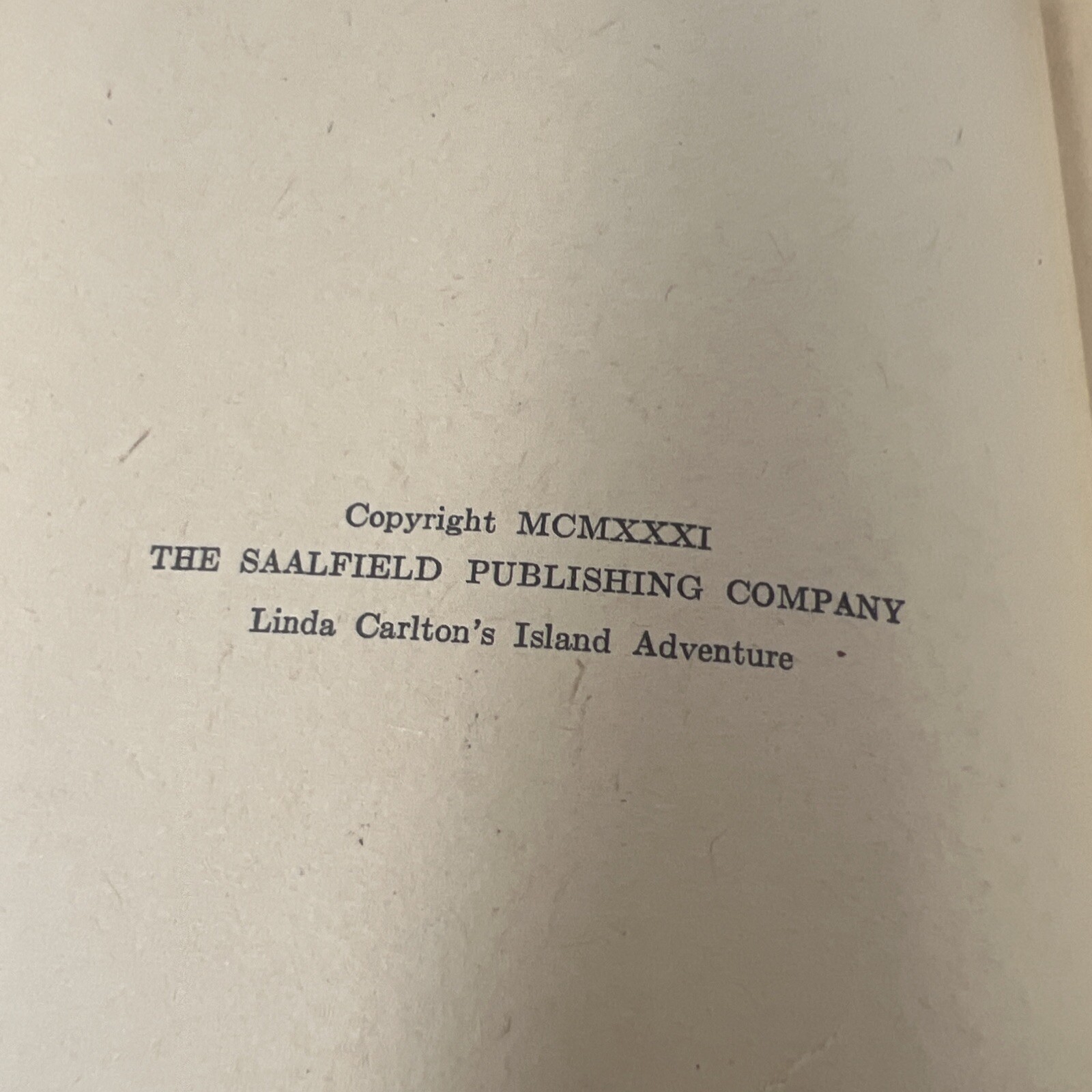 Linda Carltons Island Adventure Edith Lavell Vintage 1931 Cloth Hardcover