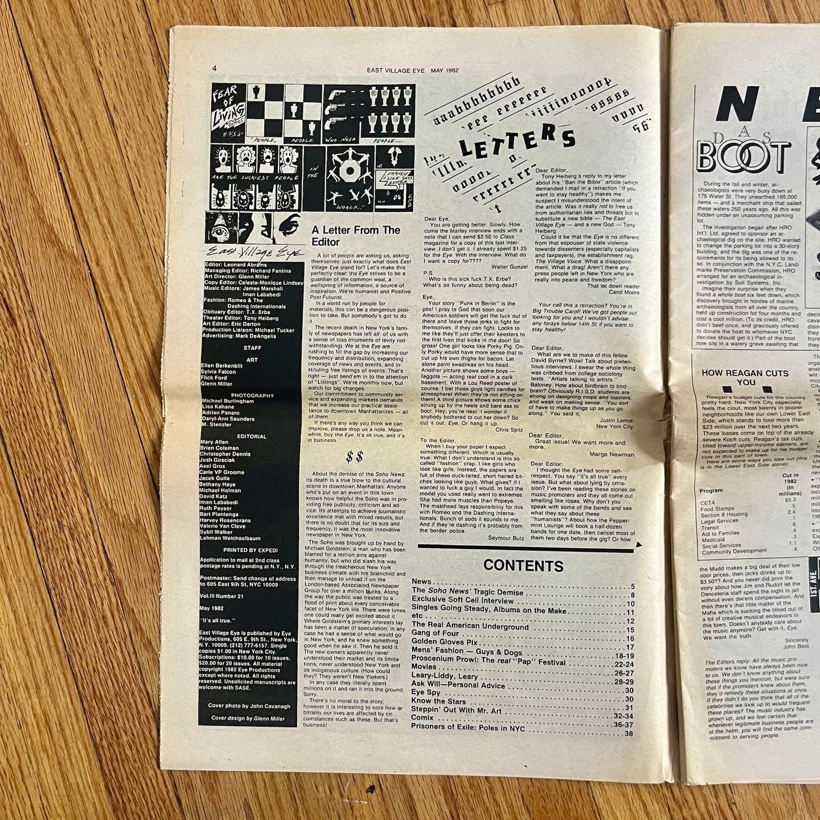 East Village Eye May 1982 Vol Ill # 21 New York Newspaper Zine Art Culture Music