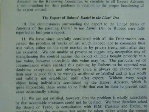 UK Export Controls Lot – PATRIMONY MANUSCRIPTS & ARCHIVES POLICY – 1966-67