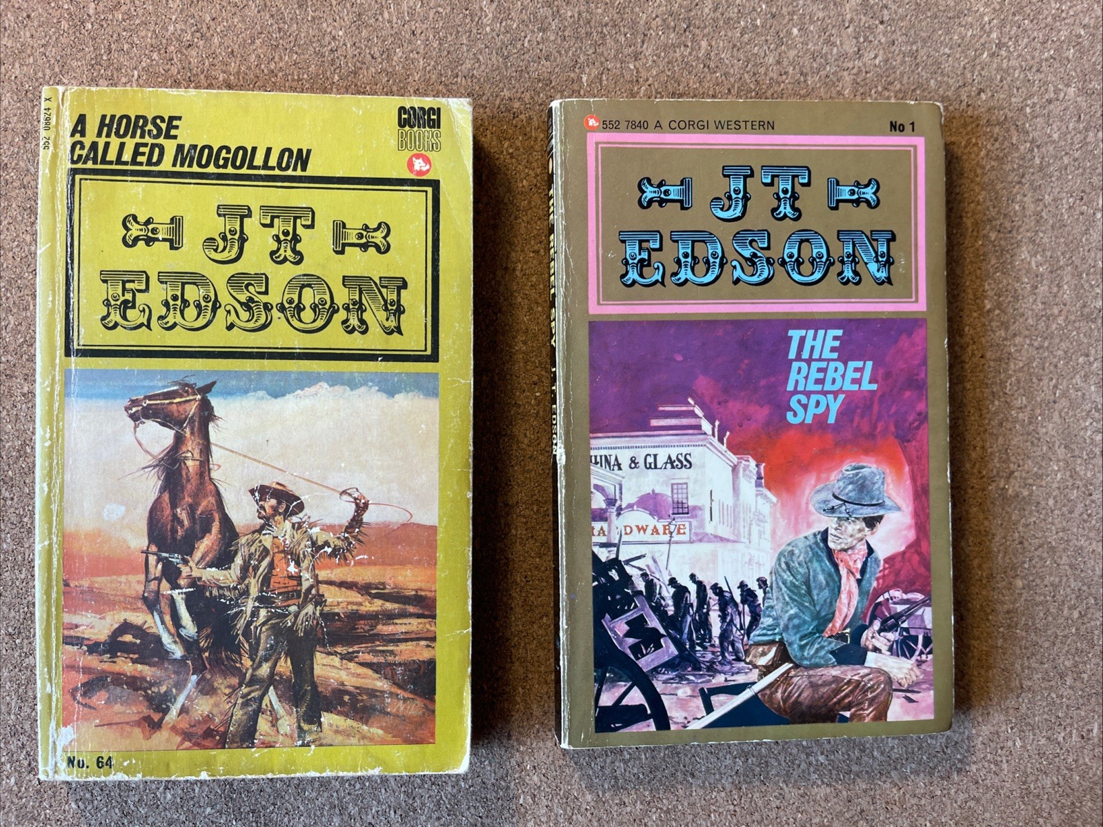 10X J D Edson UK Paperback Westerns 1969-82 Good to Very Good