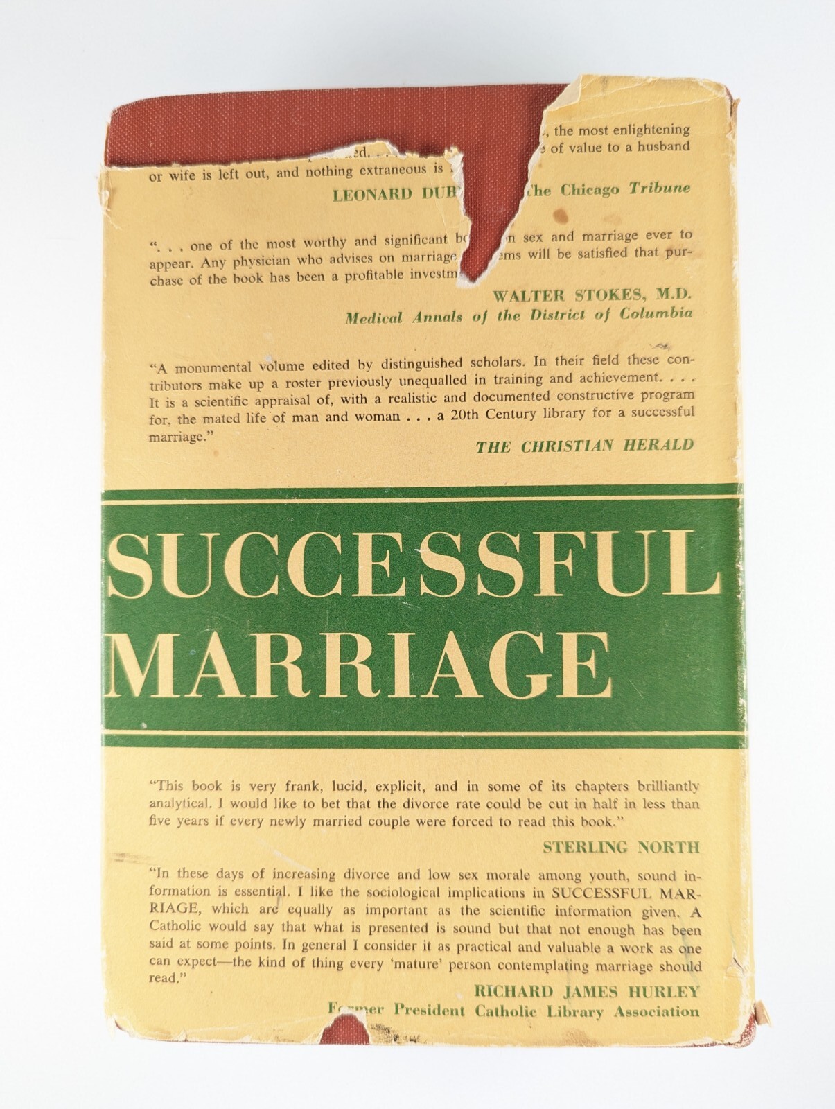 Successful Marriage Fishbein Doubleday & Burgess , NY New & Revised Edition 1963