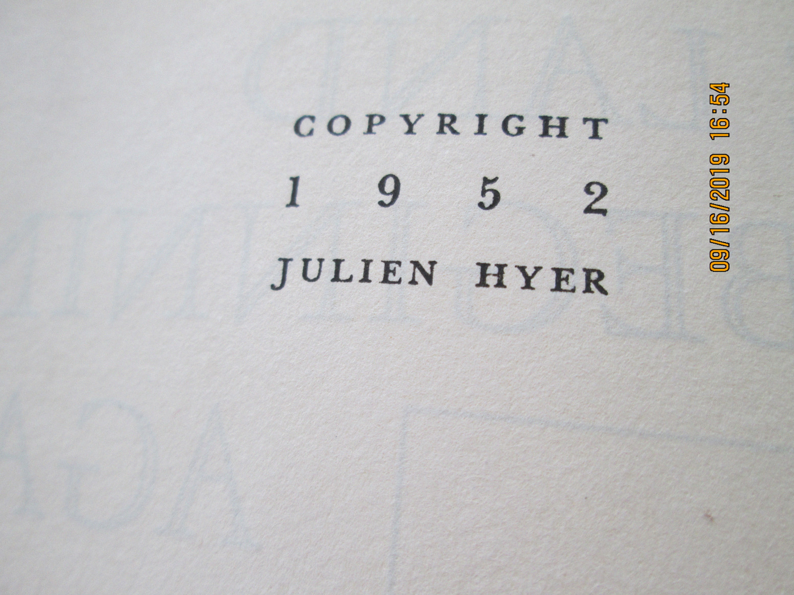 The Land of Beginning Again-Julien Hyer-Romance of the Brazos-HB-1952
