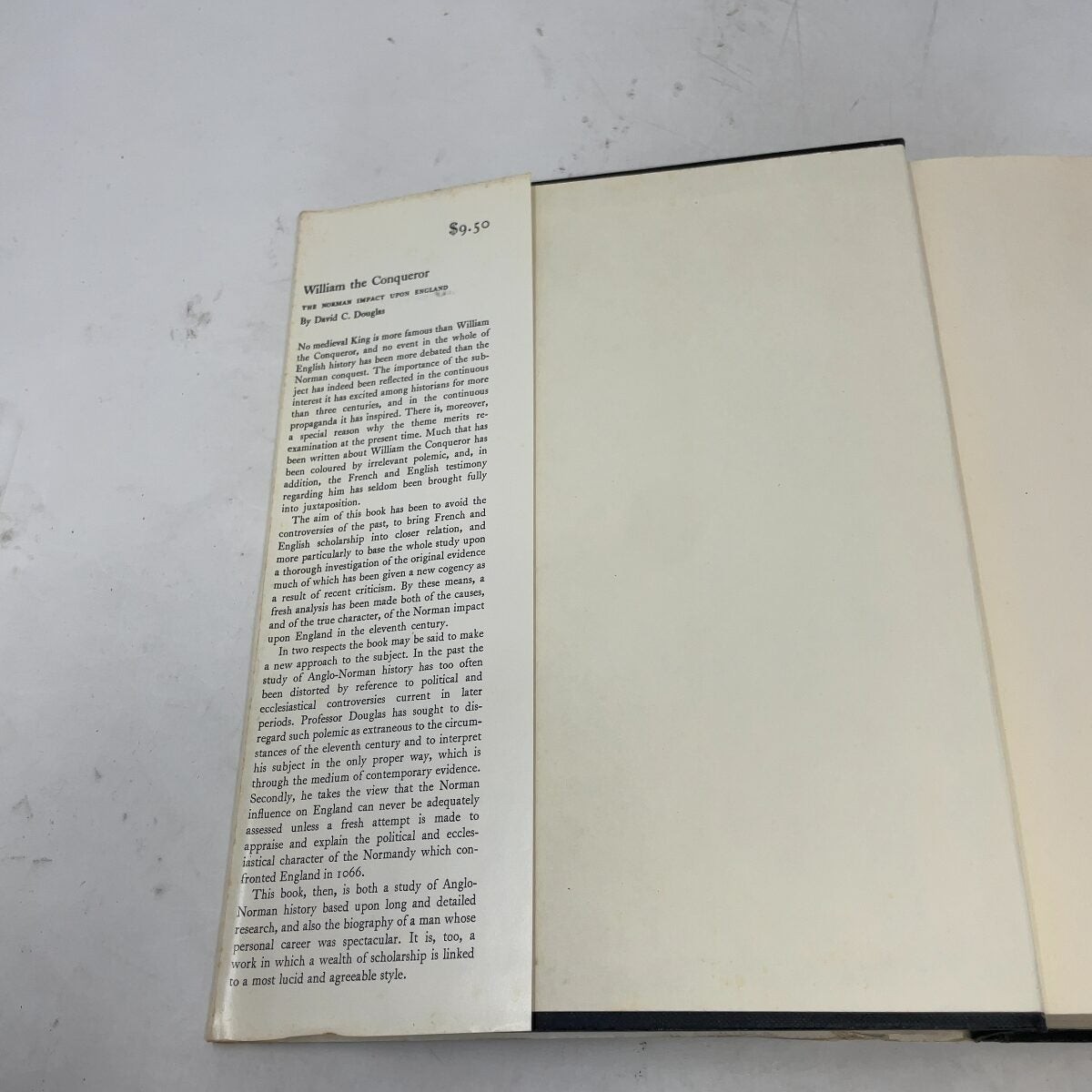 William the Conqueror by David C. Douglas HC First Edition Very Good 1964